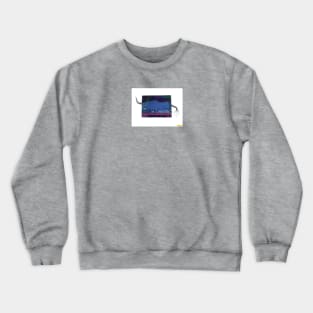 Bull On A Blue Planet. Crewneck Sweatshirt